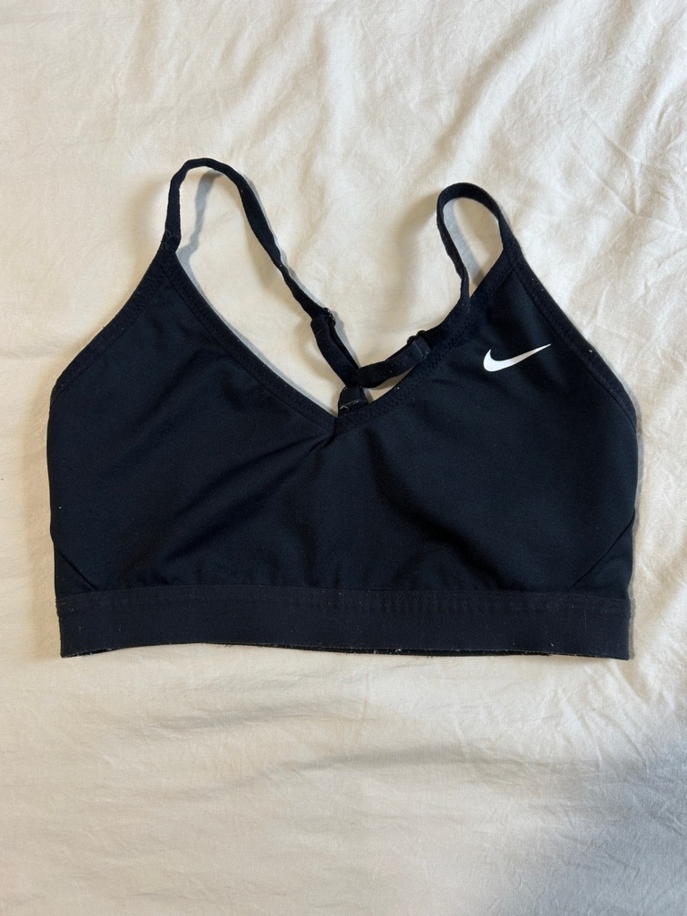 Nike Black Strappy Light-Support Sports Bra